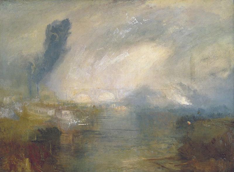 Joseph Mallord William Turner The Thames above Waterloo Bridge oil painting picture